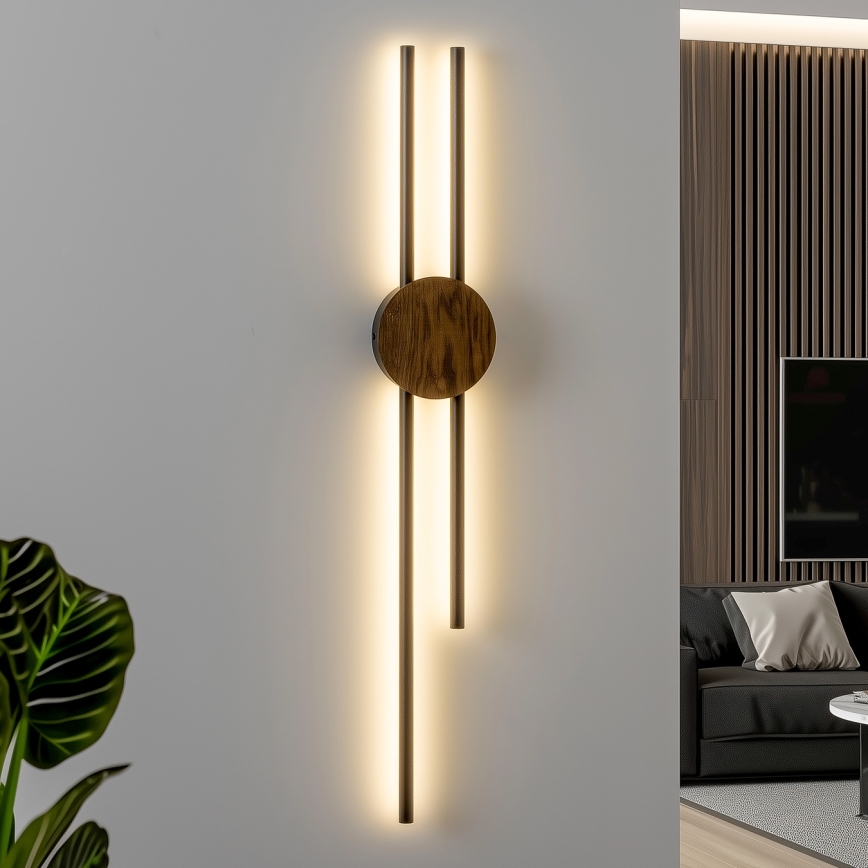 Brilagi - LED-seinävalaisin WOODY COLLINE LED/15W/230V 80 cm tammi
