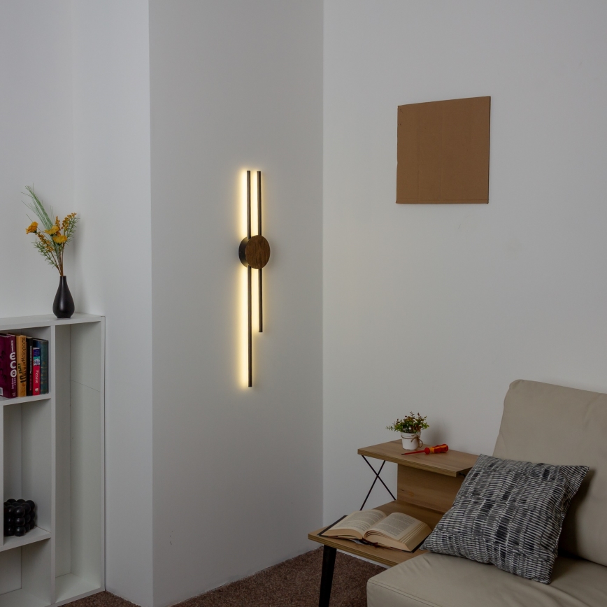 Brilagi - LED-seinävalaisin WOODY COLLINE LED/15W/230V 80 cm tammi