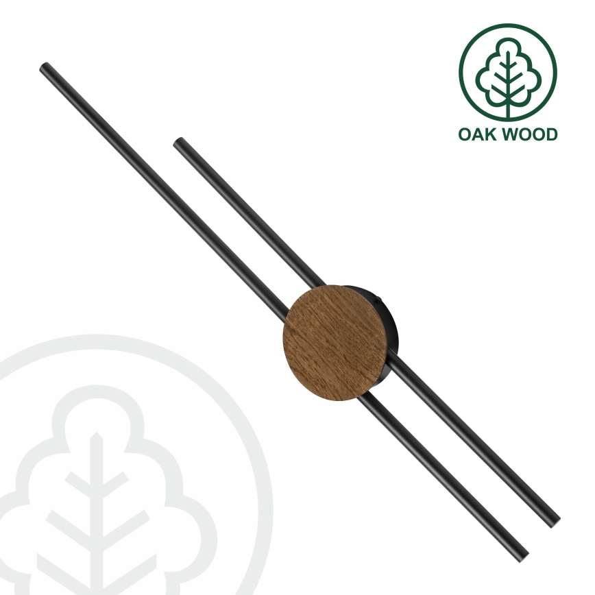 Brilagi - LED-seinävalaisin WOODY COLLINE LED/15W/230V 80 cm tammi