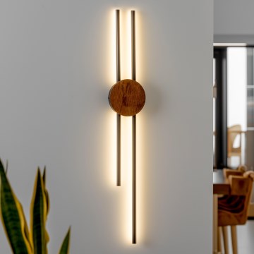 Brilagi - LED-seinävalaisin WOODY COLLINE LED/15W/230V 80 cm tammi kirsikka