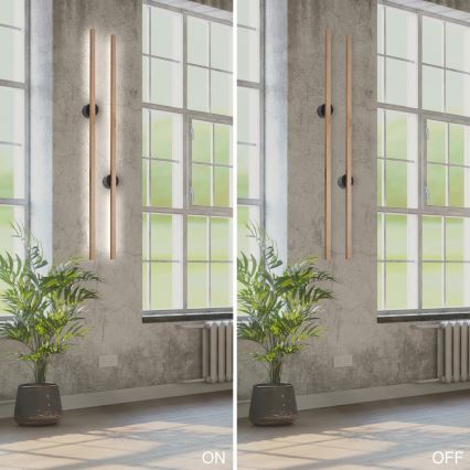 Brilagi - LED-seinävalaisin WOODY LINE LED/12W/230V 120 cm tammi