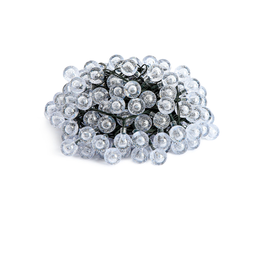 Brilagi - LED Solar koristeellinen ketju BUBBLE 100xLED/8 toiminnot 10m IP65 lämpimänvalkoinen