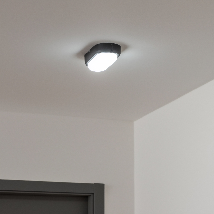 Brilagi - LED-teollisuuskattovalaisin SIMA LED/12W/230V IP65 musta