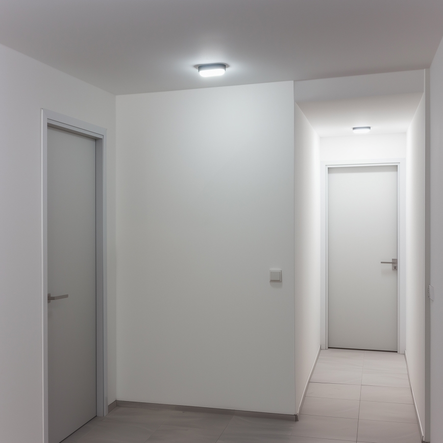 Brilagi - LED-teollisuuskattovalaisin SIMA LED/12W/230V IP65 musta