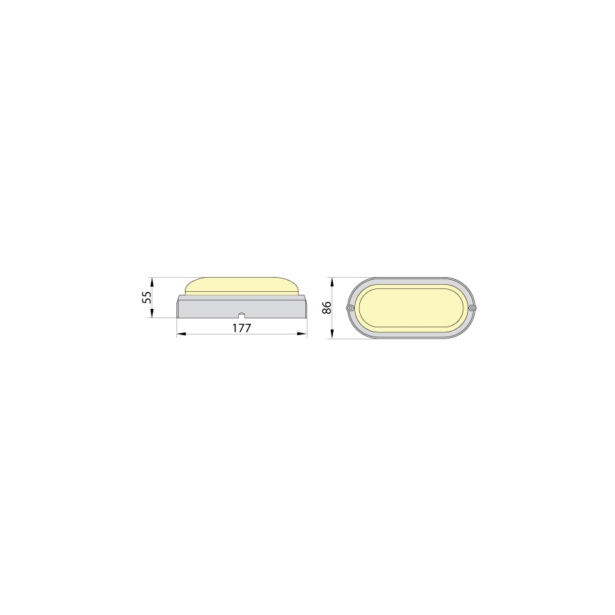 Brilagi - LED-teollisuuskattovalaisin SIMA LED/12W/230V IP65 musta