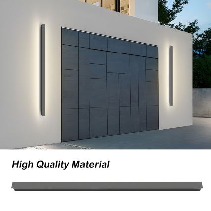 Brilagi - LINEAR LED ulkoseinävalaisin 32W/230V, 3000K, IP65, 140 cm, antrasiitti, CRI 90