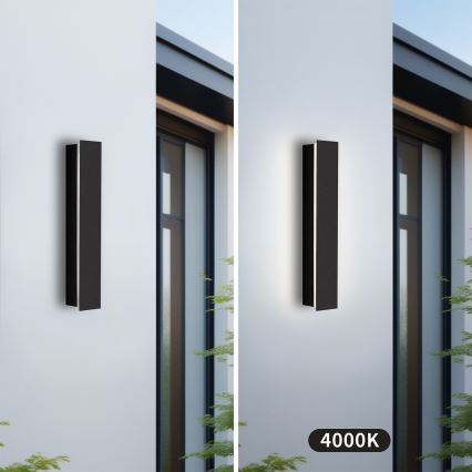 Brilagi - LINEAR LED ulkoseinävalaisin, 8 W, 230 V, 4000 K, IP65, 30 cm, musta, CRI 90