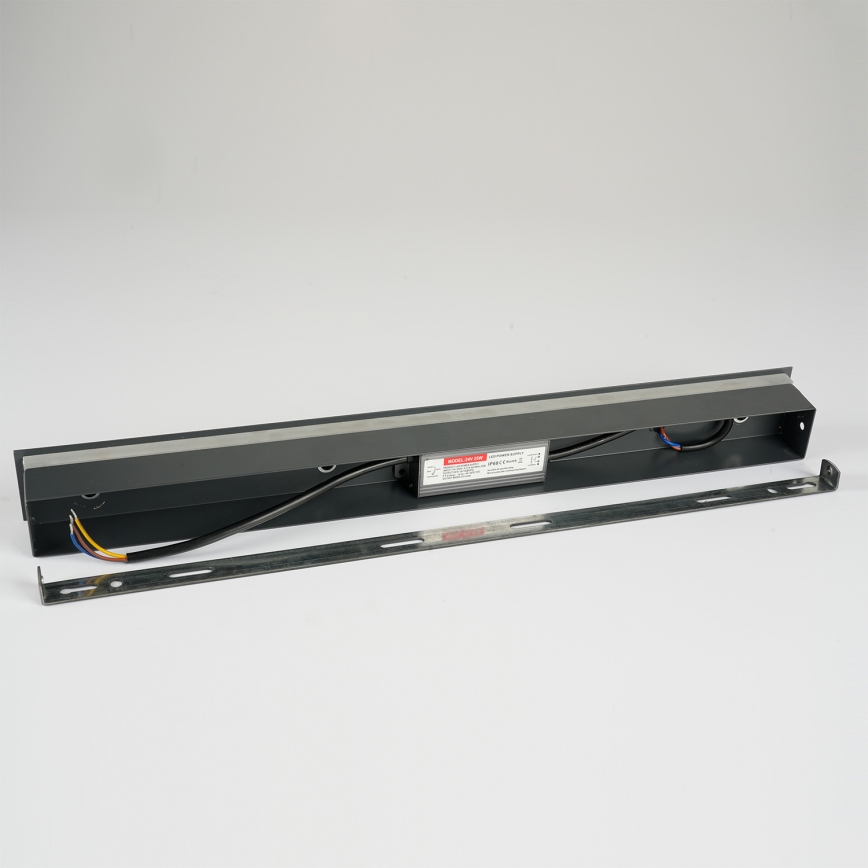 Brilagi - LINEAR LED ulkoseinävalaisin, 8 W, 230 V, 4000 K, IP65, 30 cm, musta, CRI 90