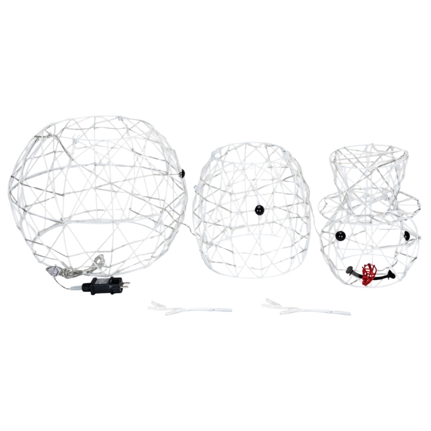 Brilagi - LED ulkoinen joulukoriste LED/3,6W/31/230V 6500K 90 cm IP44 lumiukko