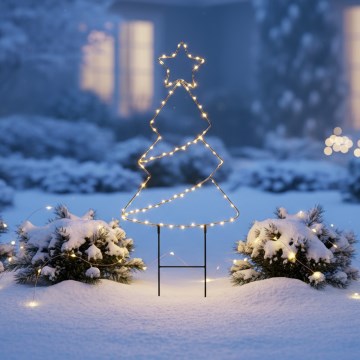 Brilagi - LED-ulkojoulukoriste LED/3xAA IP44 68x29 cm joulukuusi