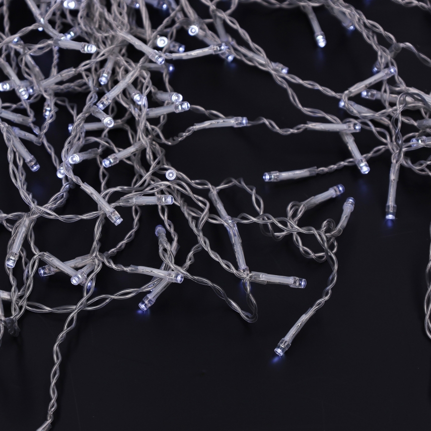 Brilagi - LED-ulkojouluvalosarja 200 LED/8 toimintoa 13 m IP44 kylmänvalkoinen jääpuikkovalot
