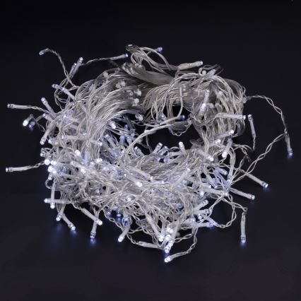Brilagi - LED-ulkojouluvalosarja 200 LED/8 toimintoa 13 m IP44 kylmänvalkoinen jääpuikkovalot