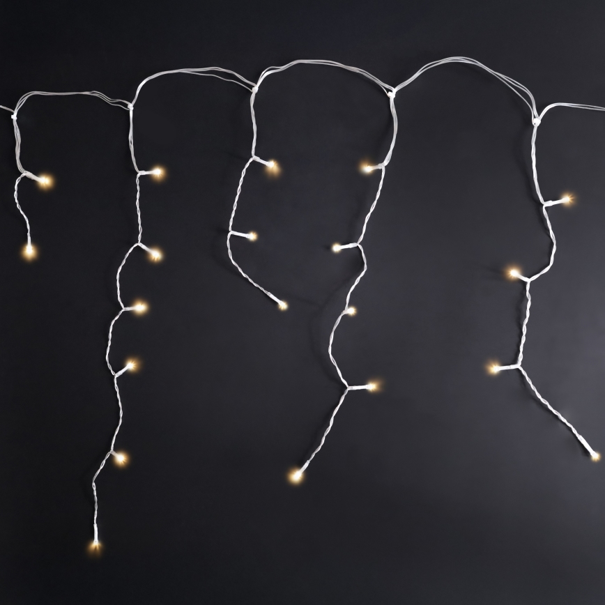 Brilagi - LED-ulkojouluvaloketju 400 LED / 8 toimintoa 23 m IP44 lämmin valkoinen