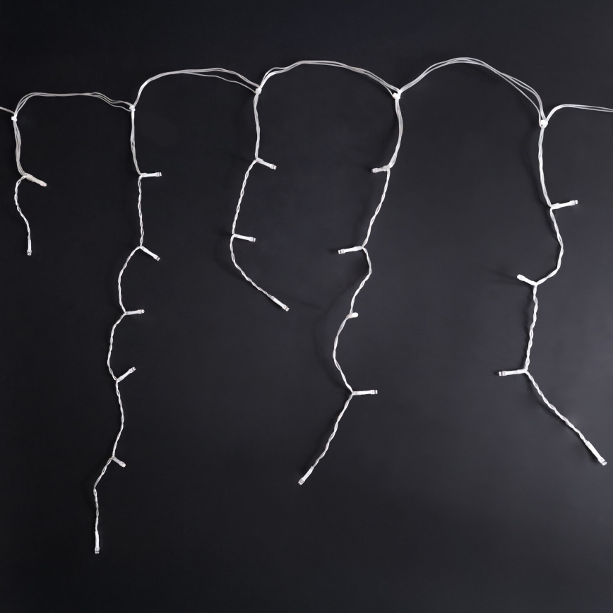 Brilagi - LED-ulkojouluvalosarja, 400 LED, 8 toimintoa, 23 m, IP44, kylmänvalkoinen