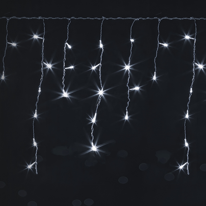 Brilagi - LED-ulkojouluvalosarja 400 LED/8 toimintoa 23x0,6m IP44 kylmänvalkoinen