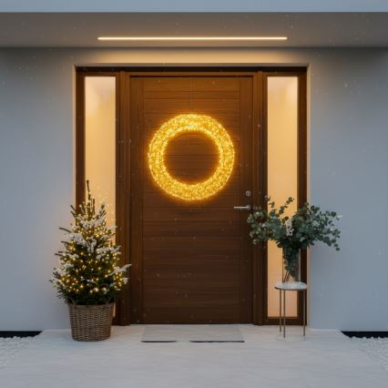 Brilagi - LED-ulkokäyttöinen joulukoriste LED/6W/230V IP44 50 cm joulukranssi