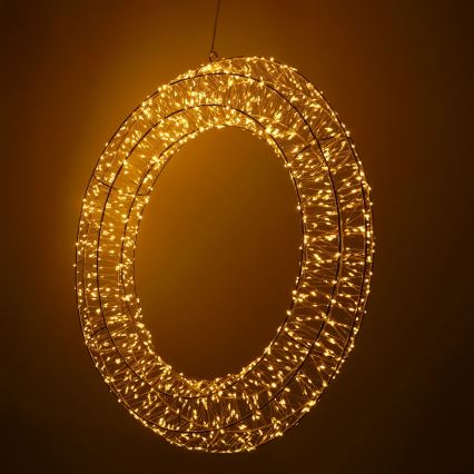 Brilagi - LED-ulkokäyttöinen joulukoriste LED/6W/230V IP44 50 cm joulukranssi