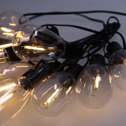 Brilagi - LED-ulkokäyttöinen koristevalosarja 10xLED/3xAA 3,2m IP44 lämmin valkoinen