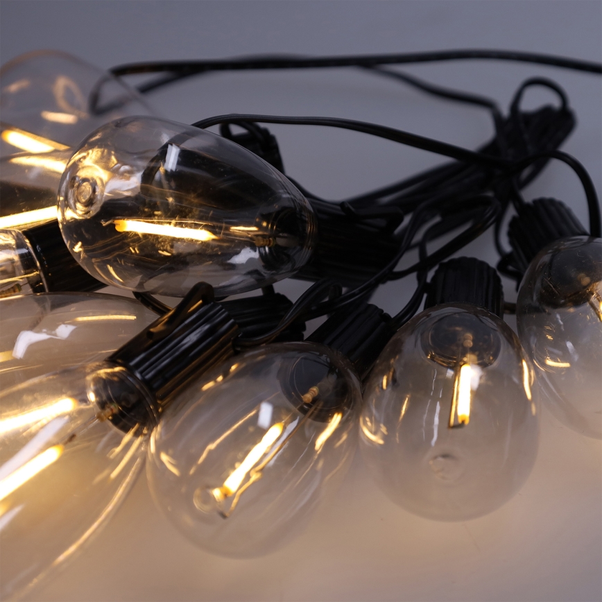 Brilagi - LED-ulkokäyttöinen koristevalosarja 10xLED/3xAA 3,2m IP44 lämmin valkoinen