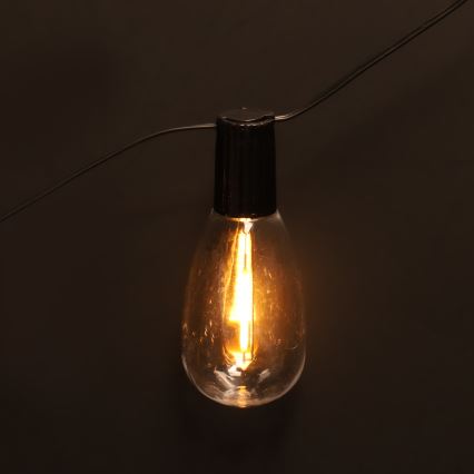 Brilagi - LED-ulkokäyttöinen koristevalosarja 10xLED/3xAA 3,2m IP44 lämmin valkoinen