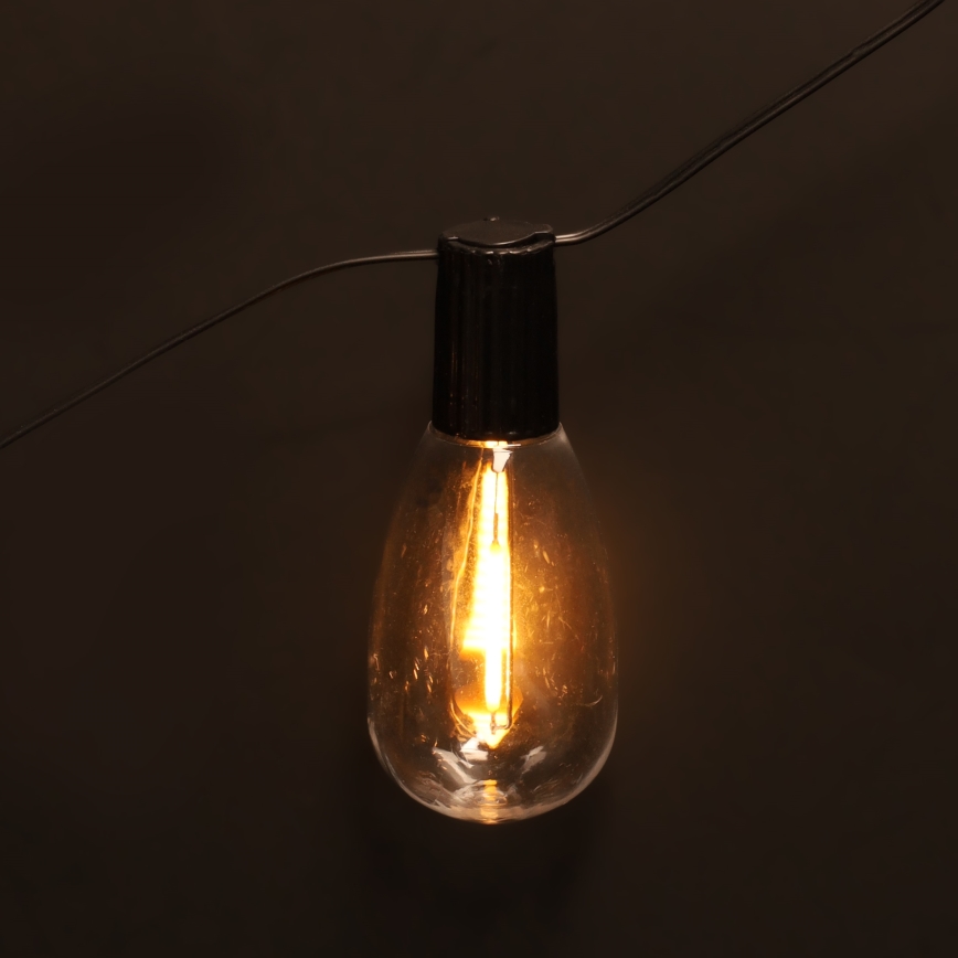 Brilagi - LED-ulkokäyttöinen koristevalosarja 10xLED/3xAA 3,2m IP44 lämmin valkoinen