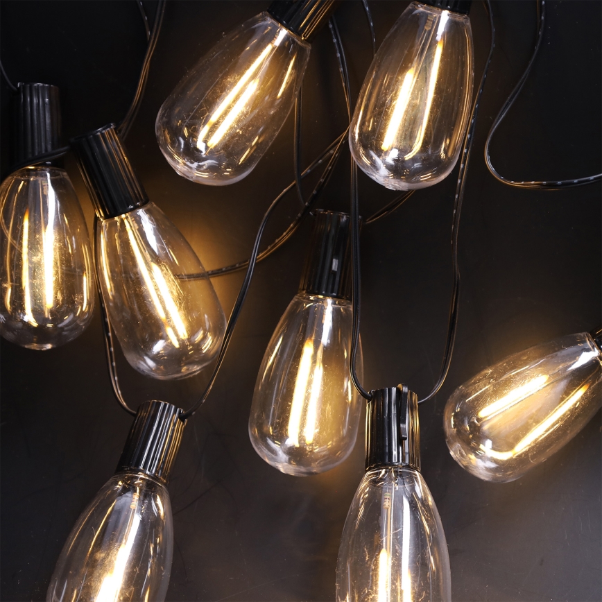 Brilagi - LED-ulkokäyttöinen koristevalosarja 10xLED/3xAA 3,2m IP44 lämmin valkoinen