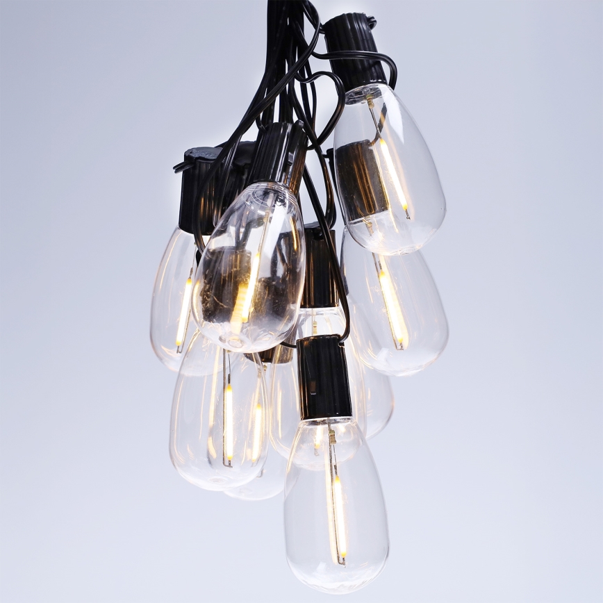 Brilagi - LED-ulkokäyttöinen koristevalosarja 10xLED/3xAA 3,2m IP44 lämmin valkoinen