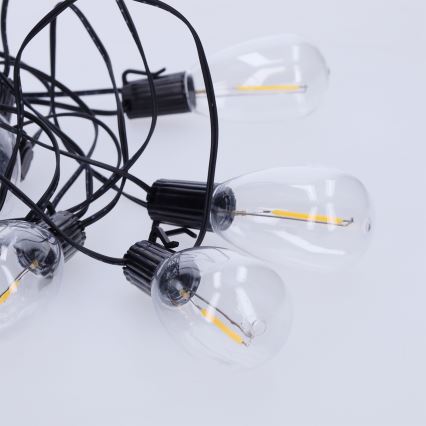 Brilagi - LED-ulkokäyttöinen koristevalosarja 10xLED/3xAA 3,2m IP44 lämmin valkoinen