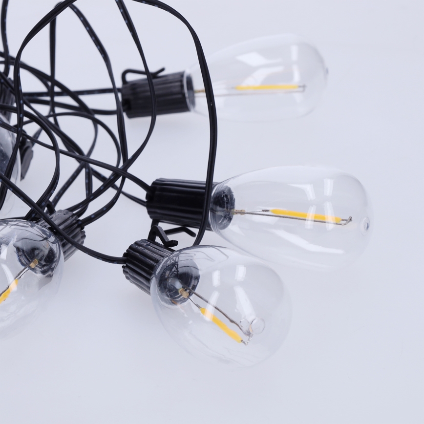 Brilagi - LED-ulkokäyttöinen koristevalosarja 10xLED/3xAA 3,2m IP44 lämmin valkoinen