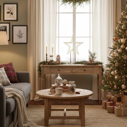 Brilagi - LED-ulkokäyttöön tarkoitettu joulukoriste LED/3,6W/230V IP44 44x30 cm tähti