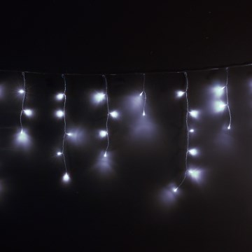 Brilagi - LED-ulkokäyttöön tarkoitettu jouluverho 400 LED / 8 toimintoa 23 m IP44 kylmänvalkoinen