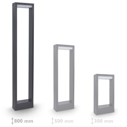 Brilagi - LED-ulkolamppu RAGUSA LED/7W/230V 3000/4000/6000K antrasiitti IP54 80 cm