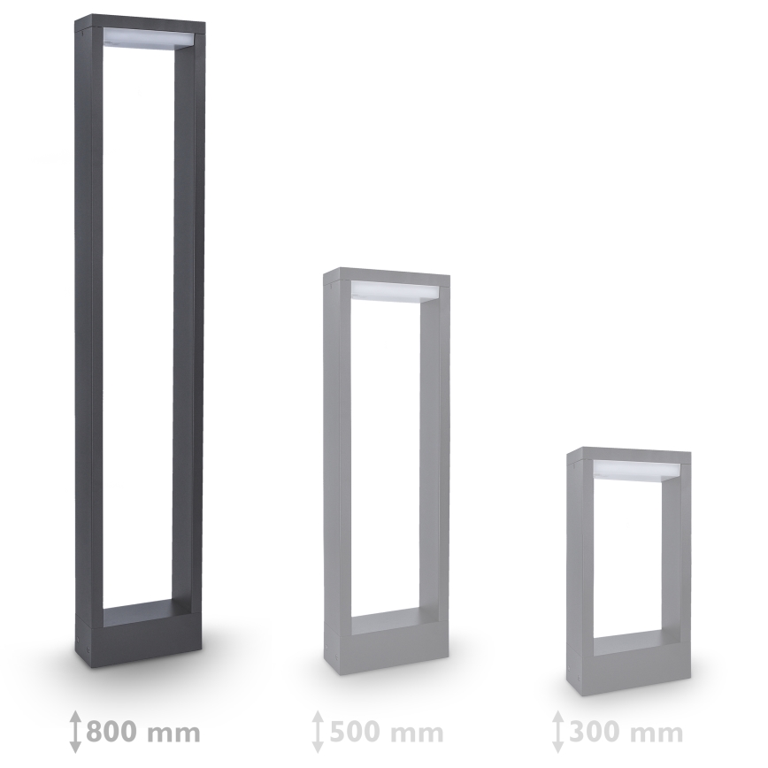 Brilagi - LED-ulkolamppu RAGUSA LED/7W/230V 3000/4000/6000K antrasiitti IP54 80 cm