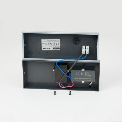 Brilagi - LED-ulkoseinävalaisin tunnistimella TESSI LED/10W/230V antrasiitti IP54