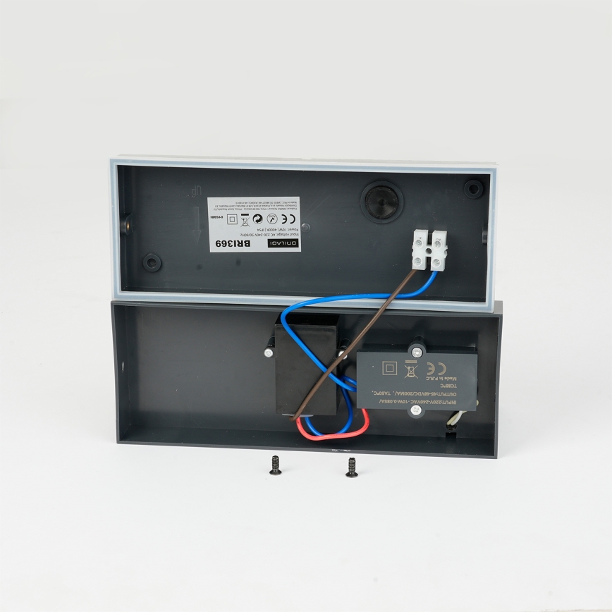 Brilagi - LED-ulkoseinävalaisin tunnistimella TESSI LED/10W/230V antrasiitti IP54