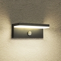 Brilagi - LED-ulkoseinävalaisin anturilla TESSI LED/10W/230V musta IP54