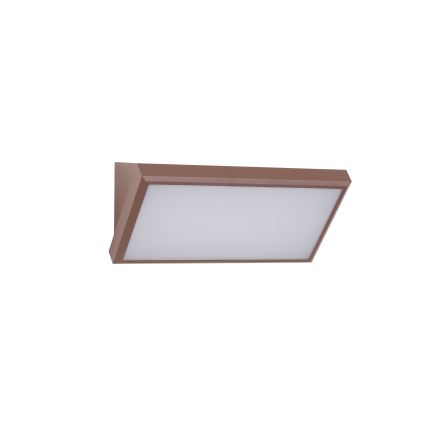 Brilagi - LED-ulkovalaisin seinälle liiketunnistimella TRIANGLE LED/20W/230V ruskea IP65