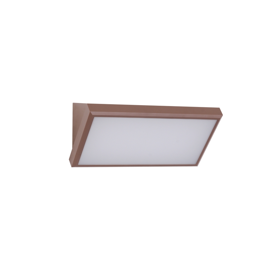 Brilagi - LED-ulkovalaisin seinälle liiketunnistimella TRIANGLE LED/20W/230V ruskea IP65