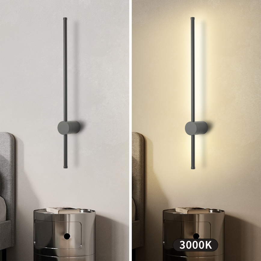 Brilagi - AURA LED-ulkoseinävalaisin LED/12W/230V 3000K IP54 65 cm antrasiitti CRI 90
