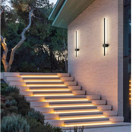 Brilagi - AURA LED-ulkovalaisin 12W/230V 4000K IP54 65 cm musta CRI 90