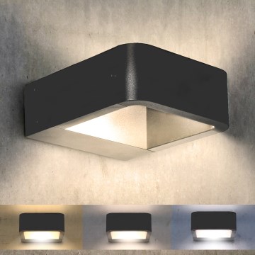 Brilagi - LED-ulkoseinävalaisin BARI LED/7W/230V 3000/4000/6000K antrasiitti IP54