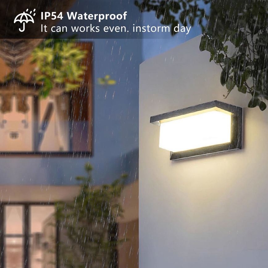 Brilagi - LED-ulkoseinävalaisin BRICKY LED/12W/230V antrasiitti IP54