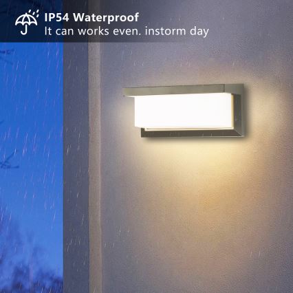 Brilagi - LED-ulkoseinävalaisin BRICKY LED/12W/230V harmaa IP54