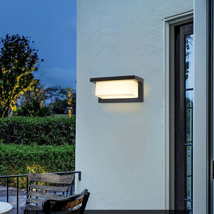 Brilagi - LED-ulkoseinävalaisin BRICKY LED/12W/230V musta IP54