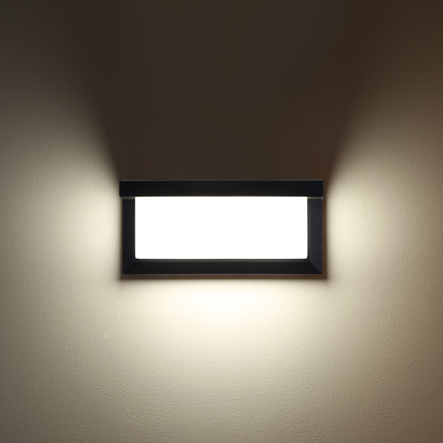 Brilagi - LED-ulkoseinävalaisin BRICKY LED/12W/230V musta IP54