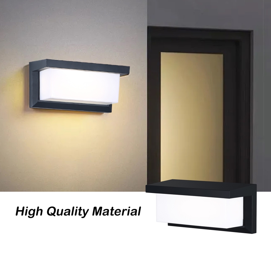 Brilagi - LED-ulkoseinävalaisin BRICKY LED/12W/230V musta IP54