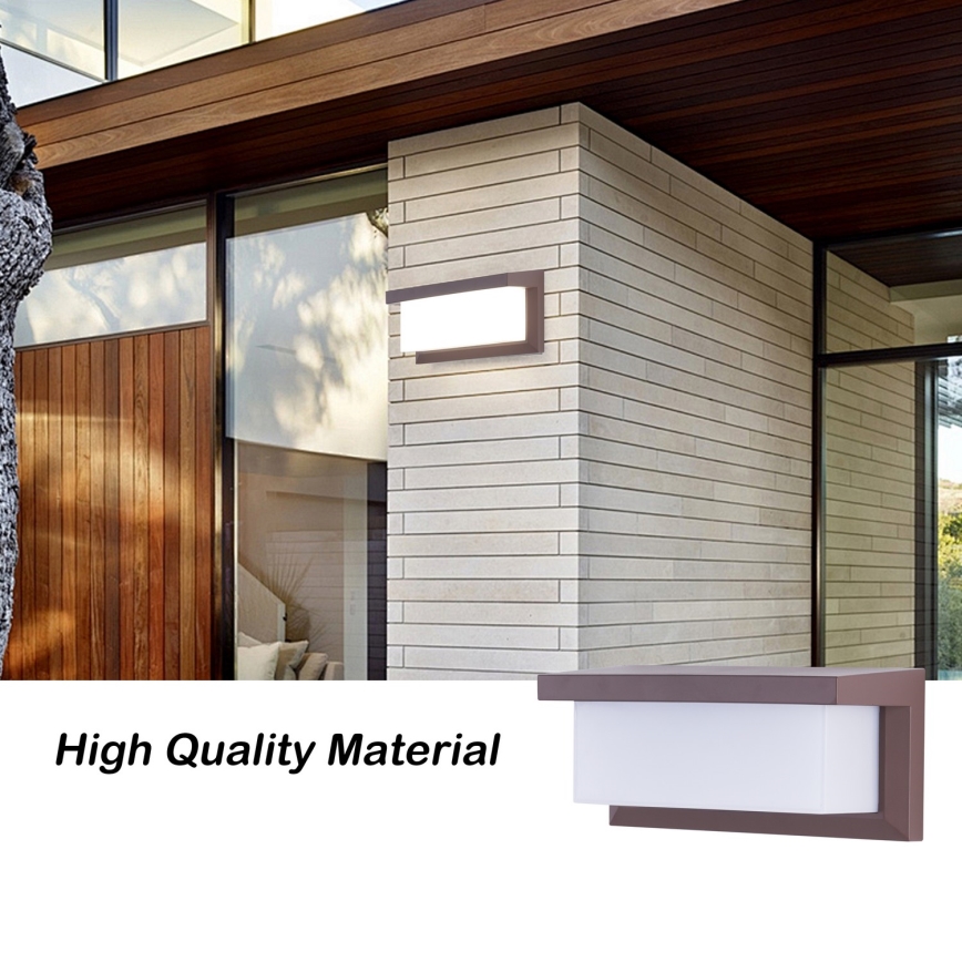 Brilagi - LED-ulkoseinävalaisin BRICKY LED/12W/230V ruskea IP54