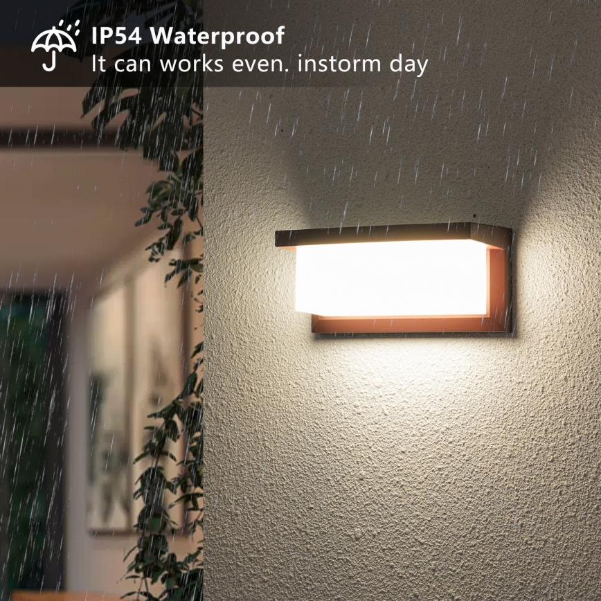 Brilagi - LED-ulkoseinävalaisin BRICKY LED/12W/230V ruskea IP54