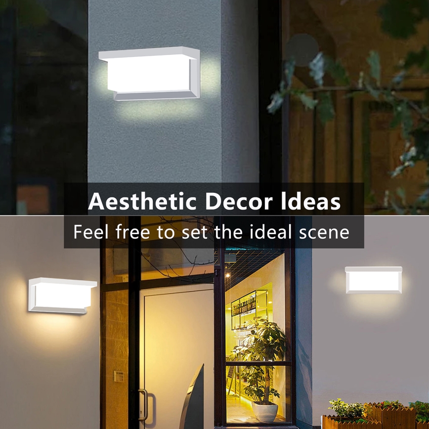 Brilagi - LED-ulkoseinävalaisin BRICKY LED/12W/230V valkoinen IP54