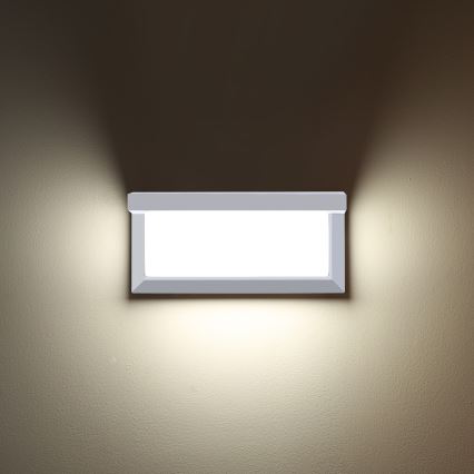 Brilagi - LED-ulkoseinävalaisin BRICKY LED/12W/230V valkoinen IP54
